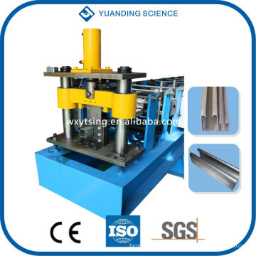 Passé CE et ISO YTSING-YD-6641 automatique en acier Slotted Channel rouleau formant la machine